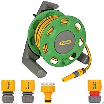 Hozelock Compact 25m Garden Hose with Starter Fittings Kit