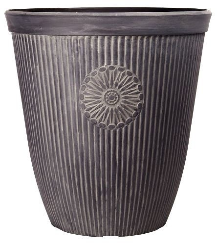 Premium Planter Somerville Tall 16" - Chocolate Slate Effect