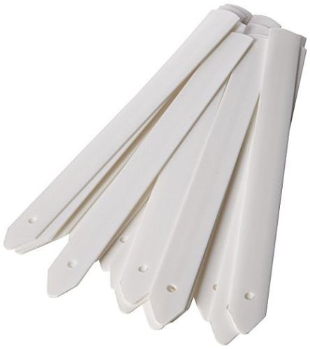 100 x 8" White Plastic Plant Stick in Labels 20cm Seed Tray Garden Markers 